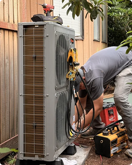 Heat Pump Replacement in Bellevue, WA – 4-Ton Trane Cold Climate Dual Fuel Upgrade